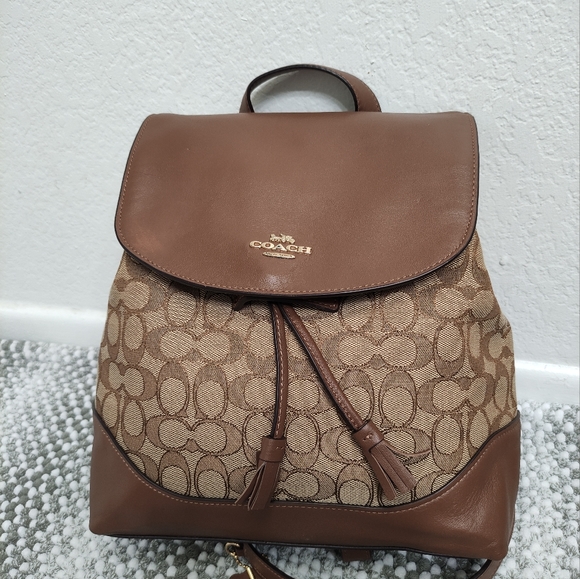 Coach Bags Coach Elle Backpack In Signature Jacquard Style F7333